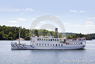 Pleasure boat, Stockholm, Sweden Editorial Stock Photo