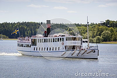 Pleasure boat, Stockholm, Sweden Editorial Stock Photo