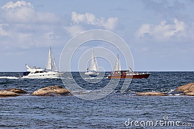 Pleasure boats Stock Photo