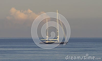 Pleasure yacht Stock Photo