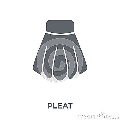 pleat icon from Sew collection. Vector Illustration