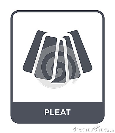 pleat icon in trendy design style. pleat icon isolated on white background. pleat vector icon simple and modern flat symbol for Vector Illustration