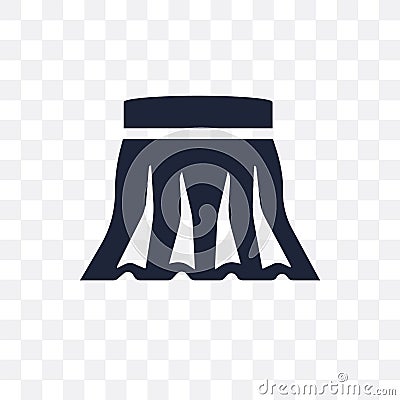 pleat transparent icon. pleat symbol design from Sew collection. Vector Illustration
