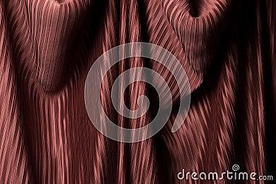 Pleated fabric drape Stock Photo