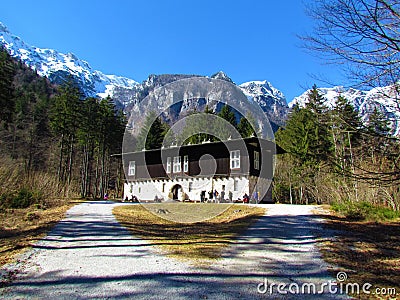 Plecnikov manor in Kamniska bistrica in Slovenia Stock Photo