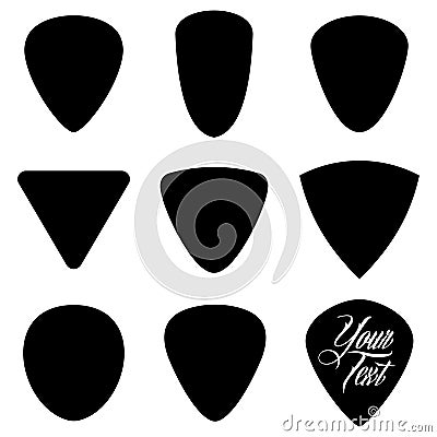 Plectrum pick Vector Illustration