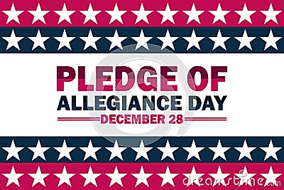 Pledge Of Allegiance Day, background design wallpaper Vector Illustration