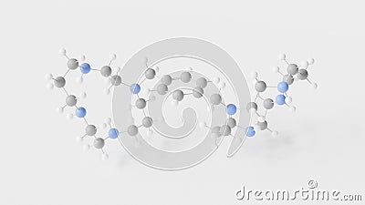 plerixafor molecule 3d, molecular structure, ball and stick model, structural chemical formula immunostimulant Stock Photo