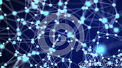 Plexus structure, geometry hexagon connrct, technology, 3d rendering,background Stock Photo