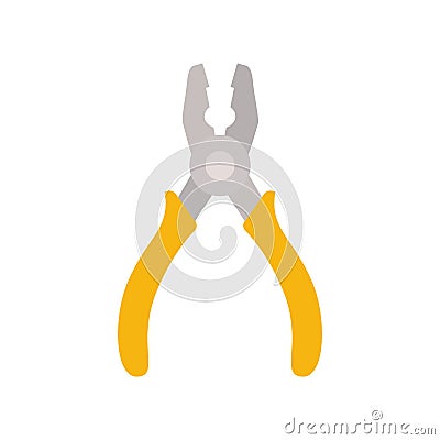 Plier tool isolated icon Vector Illustration