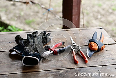 Pliers and accessories. Stock Photo