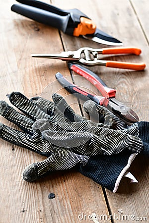 Pliers and accessories. Stock Photo