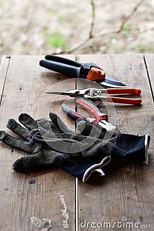 Pliers and accessories. Stock Photo