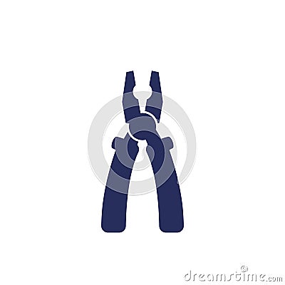 Pliers icon on white, vector Vector Illustration
