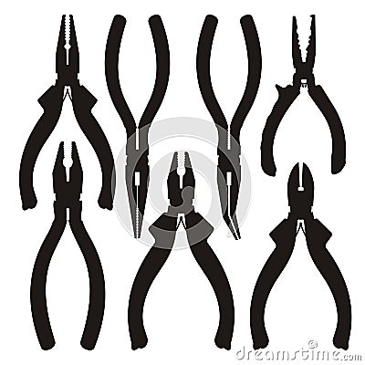 Pliers icons Vector Illustration