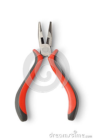 Pliers with red handles Stock Photo