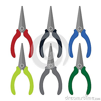 Pliers vector collection design Vector Illustration