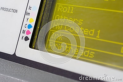 Plotter close up Stock Photo