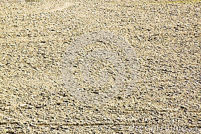 Plough agriculture field before sowing Stock Photo