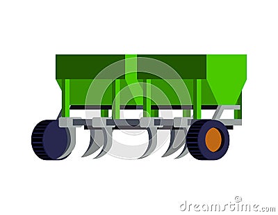 Plough Flat Icon Vector Illustration