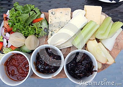 Ploughman`s Lunch Stock Photo