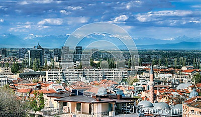 Plovdiv panorama view Stock Photo