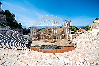 Plovdiv Roman theatre Stock Photo