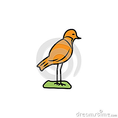 plover line icon. signs and symbols can be used for web, logo, mobile app, ui, ux Vector Illustration
