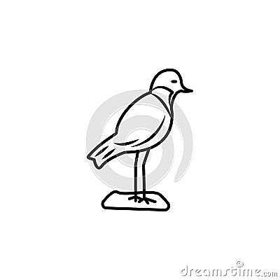 plover line icon. signs and symbols can be used for web, logo, mobile app, ui, ux Stock Photo