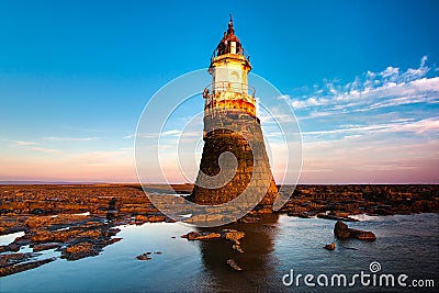 Plover Scar Lighthouse Stock Photo