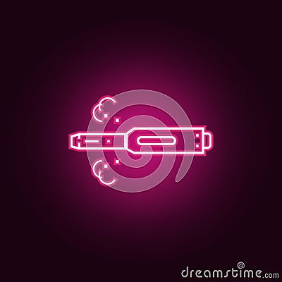 ploy neon icon. Elements of web set. Simple icon for websites, web design, mobile app, info graphics Stock Photo