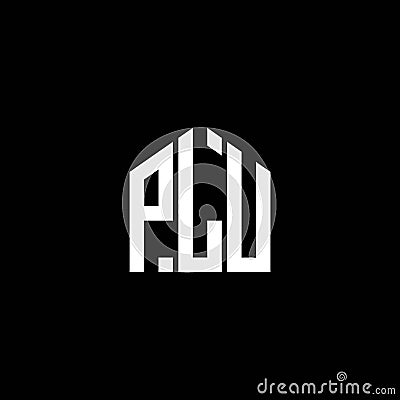 PLU letter logo design on BLACK background. PLU creative initials letter logo concept. PLU letter design Vector Illustration