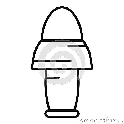 Plug hear protection icon outline vector. Auditory healthcare Vector Illustration