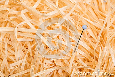 Plug needle haystack Stock Photo