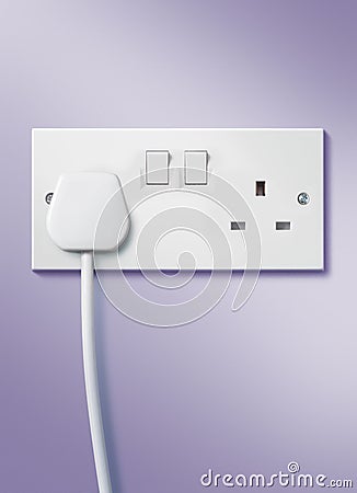 Plug and socket Stock Photo