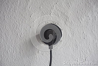 Plug in socket for electricity Stock Photo