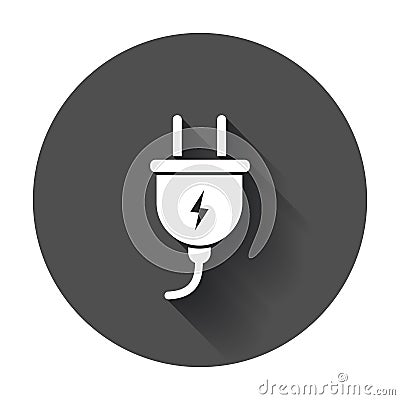 Plug vector icon. Vector Illustration