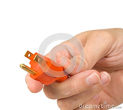 Plugged In Stock Photo