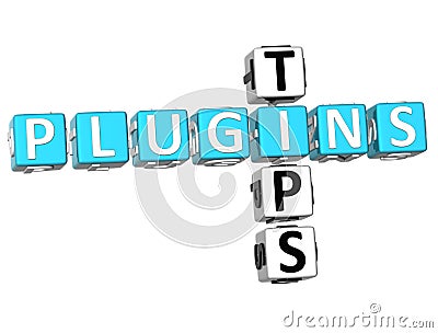 Plugin Tips Crossword Stock Photo