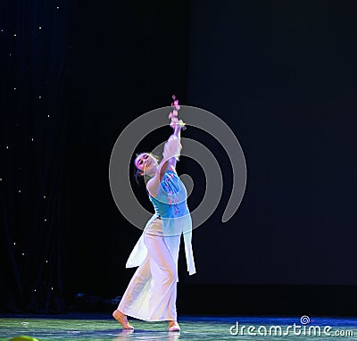 Plum blossom-Modern dance Editorial Stock Photo