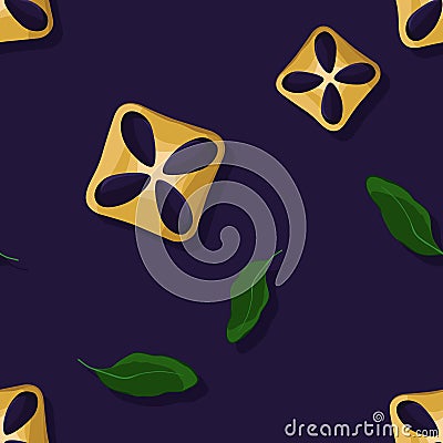 Plum pies Vector Illustration