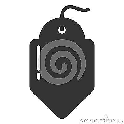 plumb bob glyph icon Vector Illustration