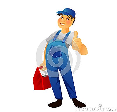 Plumber man Vector Illustration