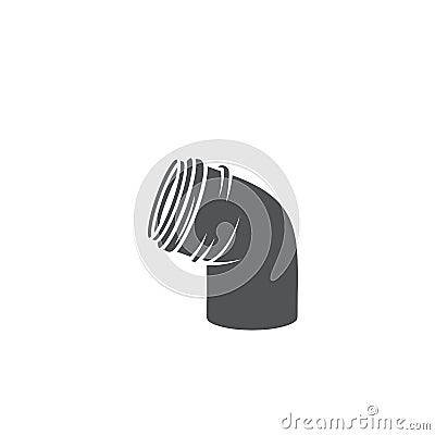 Plumber pipe glyph icon Vector Illustration