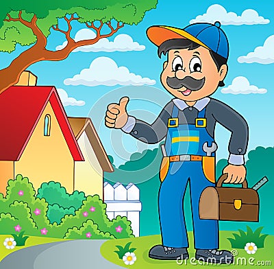 Plumber theme image 2 Vector Illustration