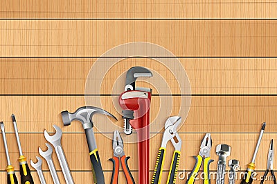 Plumber tools icon set Vector Illustration