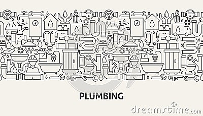 Plumbing Banner Concept Vector Illustration