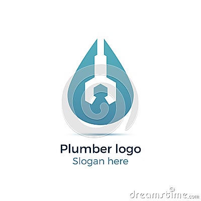 Plumbing company logo Vector Illustration