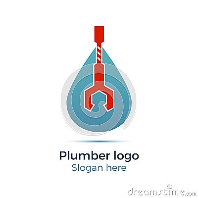 Plumbing company logo Vector Illustration