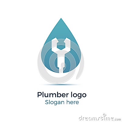 Plumbing company logo Vector Illustration